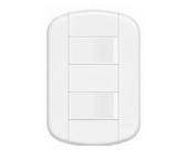Conjunto Fame 4X2 Interruptor Duplo Simples Blanc+