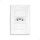 Conjunto Fame Evidence com Placa 1 Tomada 10A 3742 Branco - Código 486876 Conjunto Fame Evidence com Placa 1 Tomada 10A 3742 Branco - Código 486876