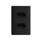 Conjunto Fame Habitat Black - 2 Tomadas 20A Conjunto Fame Habitat Black - 2 Tomadas 20A