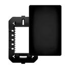 Conjunto Fame Habitat Black - Placa Cega com Suporte 4x2