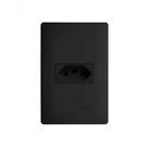 Conjunto Fame Habitat Black - Tomada 2p+t 10a