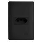 Conjunto Fame Habitat Black - Tomada 2P+T 20A Conjunto Fame Habitat Black - Tomada 2P+T 20A