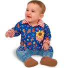 Conjunto Fantasia Festa Junina Bebê Masculino Camisa e Calça