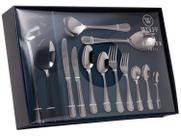 Conjunto Faqueiro 101 Peças Aço Inox Avalon Jogo Talheres Caixa Wolff