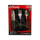 Conjunto Faqueiro 17 Peças Aço Inox Planeta