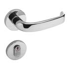 Conjunto Fechadura 6236 La Fonte Externa Cromado Acetinado