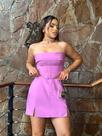 conjunto femenino na cor lilais com tamanho M - toda sofisticação em seu estilo