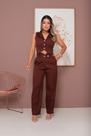 Conjunto Feminina Alfaiataria Calça e colete Elegante Estilosa