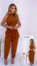 Conjunto feminina com calça e brusa