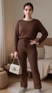 Conjunto Feminino 2 peças Inverno Lanzinha Premium Flare com Blusa Morcego Tecido Macio Pronta Entrega