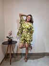 Conjunto Feminino 3 Peças Verde Mosaico Tam 40 Conjunto Feminino 3 Peças Verde Mosaico Tam 40