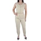 Conjunto Feminino Amora Café Calça e Colete Bege Nude - A122