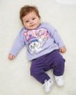 Conjunto Feminino Bebê Moletom Flanelado Estampa Gato P ao G