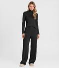 Conjunto Feminino Blusa E Calça Em Ribana Dianna Preto