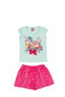 Conjunto Feminino Blusa em cotton e Short em moletom Devore 11620.2 Conjunto Feminino Blusa em cotton e Short em moletom Devore 11620.2