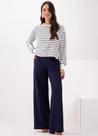 Conjunto Feminino Blusa Listrada e Calça Moletom Lunender 69385
