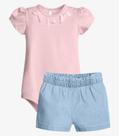 Conjunto Feminino Body Com Shorts Trick Nick Rosa Conjunto Feminino Body Com Shorts Trick Nick Rosa