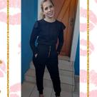 Conjunto feminino calça/blusa camurça suede scuba M Conjunto feminino calça/blusa camurça suede scuba M
