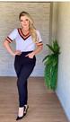Conjunto Feminino Calça E Blusa Em Decote V De Viscose Conjunto Feminino Calça E Blusa Em Decote V De Viscose