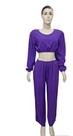 Conjunto FEMININO Calça Pantalona Cropped Manga Longa Conjunto FEMININO Calça Pantalona Cropped Manga Longa