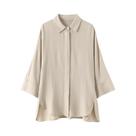 Conjunto Feminino Casual De Blusa Lisa E Calça: Camisa De Manga Longa Com Gola Lapela E Calça De Conjunto Feminino Casual De Blusa Lisa E Calça: Camisa De Manga Longa Com Gola Lapela E Calça De