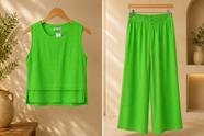 Conjunto Feminino, cor verde