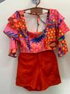 Conjunto feminino cropped e short Conjunto feminino cropped e short