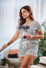 Conjunto Feminino Curto Listrado Dream Conjunto Feminino Curto Listrado Dream