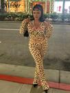Conjunto Feminino De 2 Peças Com Estampa De Leopardo, Jaqueta Cropped Com Capuz E Calças Flare,
