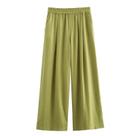 Conjunto Feminino De Calça De Linho Oversize E Camisa Casual Com Calças Largas E Folgadas Para O