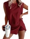 Conjunto feminino de verão Ecosunny com saia e shorts, 2 peças Conjunto feminino de verão Ecosunny com saia e shorts, 2 peças