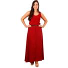 Conjunto Feminino Duna Moda Verão Saia Longa E Blusa Lisa Blusinha Regata Midi Elegante Confort