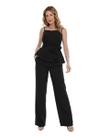 Conjunto Feminino Elegante, Blusa com Alças e Calça Reta Alfaiataria Liz hzcon0011 Conjunto Feminino Elegante, Blusa com Alças e Calça Reta Alfaiataria Liz hzcon0011