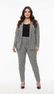Conjunto Feminino em Alfaitaria Xadrez Preto e Branco Tamanho GG Munnah