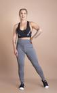 Conjunto Feminino Fitness Calça Legging Lisa Básica Cintura Alta E Top Nadador Tela Academia Treino F7 NEW STYLE
