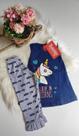 Conjunto feminino infantil blusa e legging curta