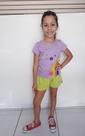 Conjunto feminino infantil eliaN blusa e short Conjunto feminino infantil eliaN blusa e short