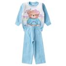 Conjunto Feminino Infantil Inverno 1 a 3 Anos Casaco Ursa Sublimado com Strass + Calça com Elástic