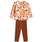Conjunto Feminino Inverno Flores KYLY Cor:BegeTamanho:1
