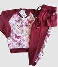 Conjunto feminino inverno moletom e flecee