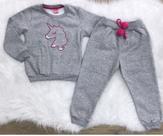 Conjunto feminino inverno moletom flanelado - modelos variados