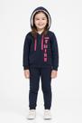 Conjunto Feminino Jaqueta Capuz C/ Pelos Moletom Nº 4 Ao 8