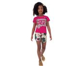 Conjunto feminino juvenil-menina-verão-calor top 10-14