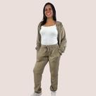 Conjunto Feminino Liso Moletom Plush Com Touca Toque Macio Conjunto Feminino Liso Moletom Plush Com Touca Toque Macio