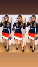 Conjunto feminino luxo tamanho único 38 malha suede saia e Croped exatamente como na foto Conjunto feminino luxo tamanho único 38 malha suede saia e Croped exatamente como na foto