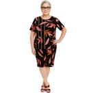 Conjunto Feminino Manga Senhoras Plus Verão Soltinhos Confortáveis