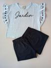 Conjunto feminino mescla white