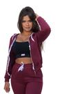 Conjunto Feminino Moletom Calça E Blusa Feminino Flanelado Com Zíper Modelo Canguru
