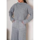 Conjunto Feminino Mousse Fang Elegante Sofisticado Moda Outono Inverno