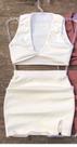 Conjunto feminino na cor branca TAM GG